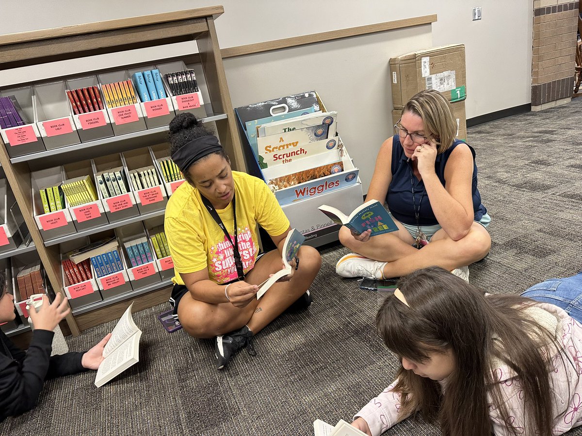 Look who joined our book club today!!!! We love our PE coaches! <a href="/SheridanCFISD/">Sheridan Elementary School</a>