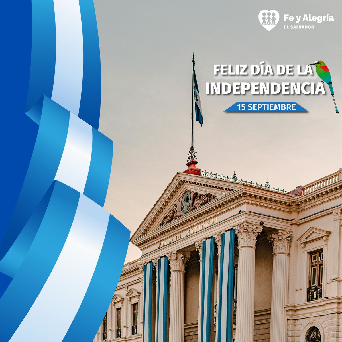 Hoy celebramos el Día de la Independencia de El Salvador.
Que esta fecha nos inspire a la unidad, la justicia y la esperanza de un país más digno y solidario. 💙🤍💙