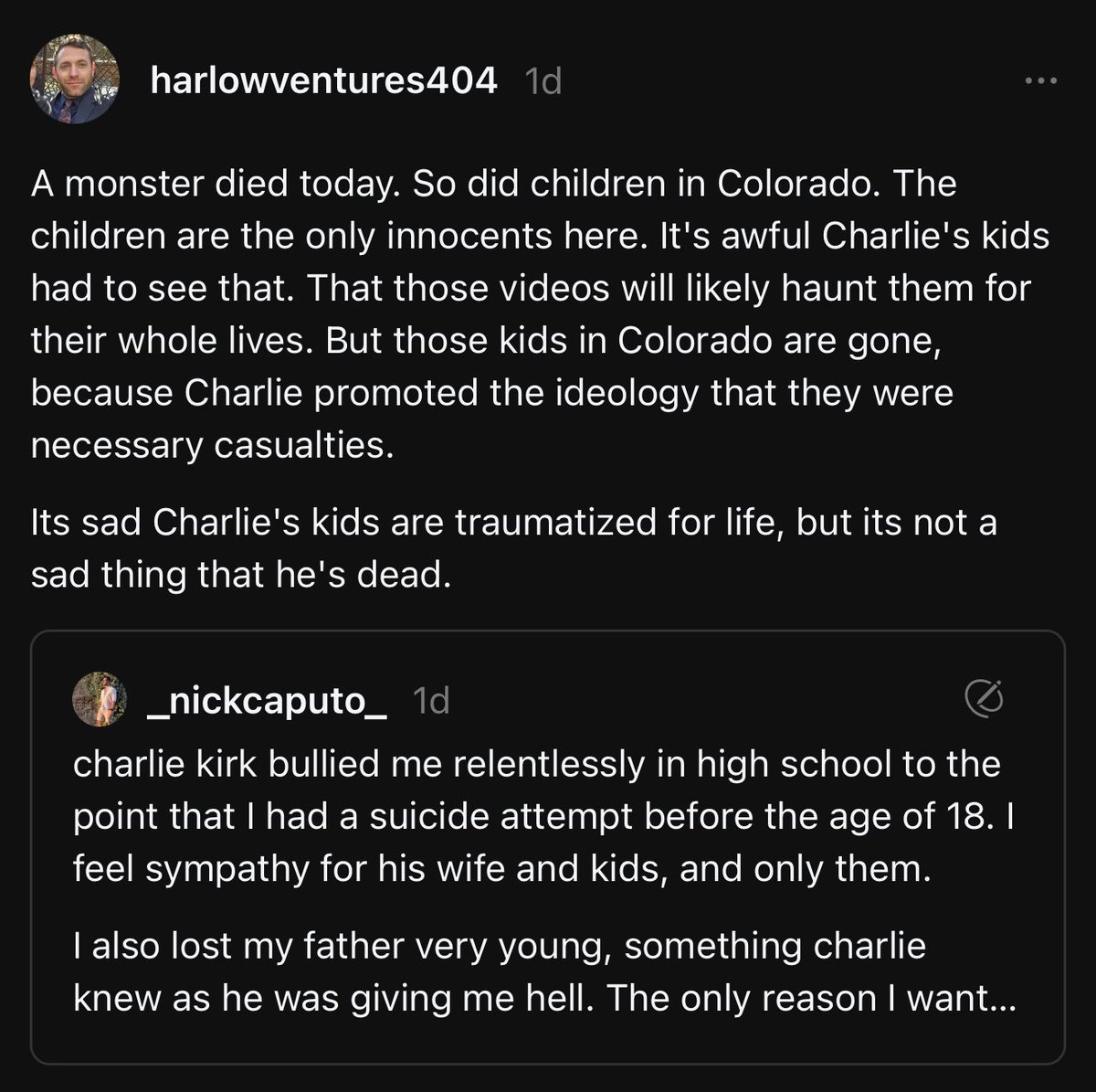 libsoftiktok's tweet image. Reserve Officer: “A monster died today. Those kids in Colorado are gone because Charlie promoted the ideology that they were necessary casualties. It’s not a sad thing that he’s dead.”

cc @SecWar @USArmyReserve