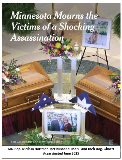 JCTrevino9's tweet image. Hey Mike Lee 
Just wanted to share the Memorial of Melissa, her husband Mark &amp;amp; their dog Gilbert

Assassinated June 2025

And of course your post on their deaths
Hardly a show of Christian kindness, don't ya think...?
You also @POTUS @GOP 

#CharlieKirk 
#MikeLee
#MelissaHortman