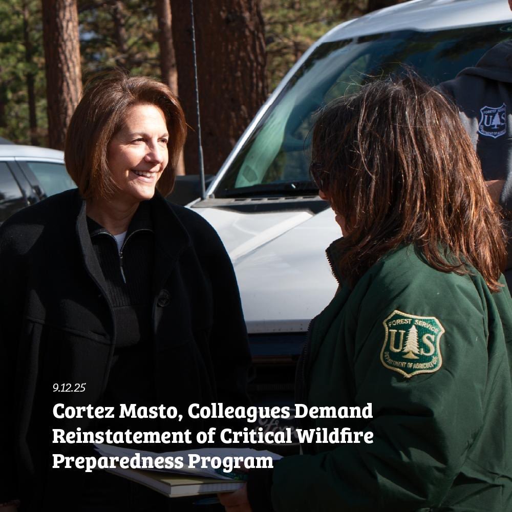 We already have a shortage of wildland firefighters, now is not the time to cut their training programs.
 
I'm calling on the Trump Admin. to restore the Women in Wildfire Bootcamps that prepare candidates to fight and prevent wildfires, manage our forests, and keep us safe.