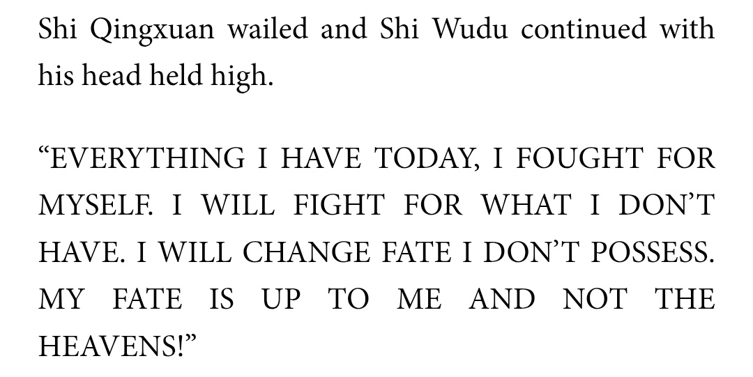 lunariste's tweet photo. just got reminded of how proudly and defiantly shi wudu went out; "my fate is up to me and not the heavens" is one of the best quotes in tgcf imo what an absolute icon https://t.co/oZvg3j6rTU