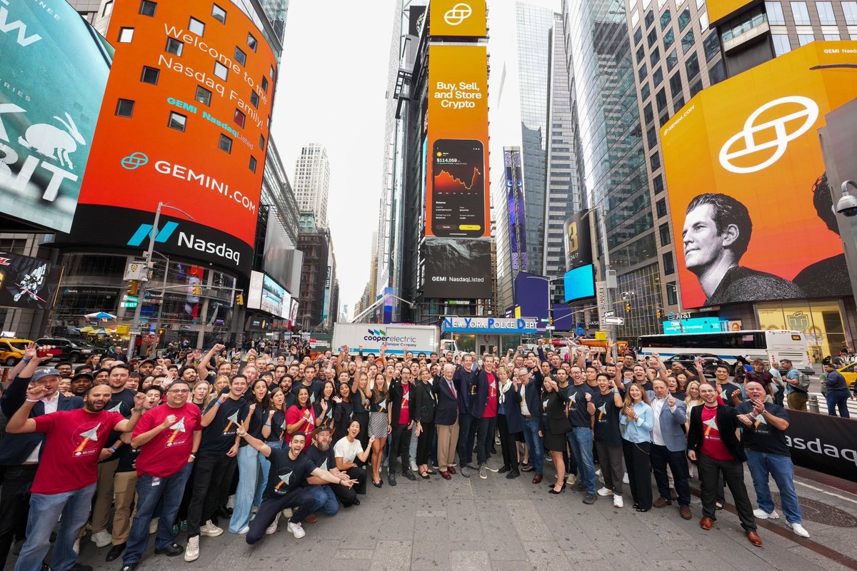 Congrats to the entire <a href="/Gemini/">Gemini</a> team, a huge milestone today for years of hard work.

Yet another win for <a href="/50TFunds/">50T Funds</a> - 4 IPOs plus the largest sale in the crypto space ever, all since May.   

Stay tuned for more, not tired of winning yet ;)  🚀🚀🚀
