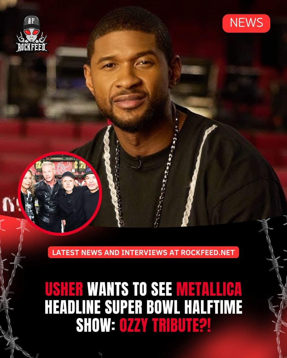 Usher just dropped his pick for the next Super Bowl Halftime Show, and it’s not what fans expected.

While speaking to TMZ during New York Fashion Week, the R&amp;B icon said he wants Metallica to take the stage at Super Bowl LX in California.

If this happens, it would be the