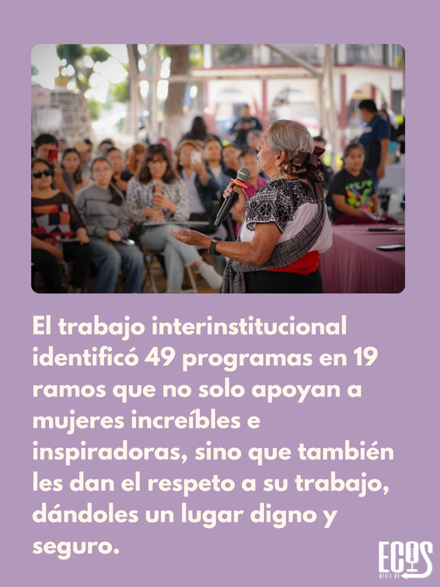 🌸 Por 1ª vez, el #PaqueteEconómico2026 asigna $466,674 MDP (1.21% del PIB) al Sistema Nacional de Cuidados.

👧👵 Beneficia a infancias, personas mayores, con discapacidad y cuidadoras.

Un paso histórico hacia la igualdad y el bienestar 💜

Vía <a href="/mujeresgobmx/">Secretaría de las Mujeres</a>  y <a href="/CitlaHM/">Citlalli Hernández Mora</a>