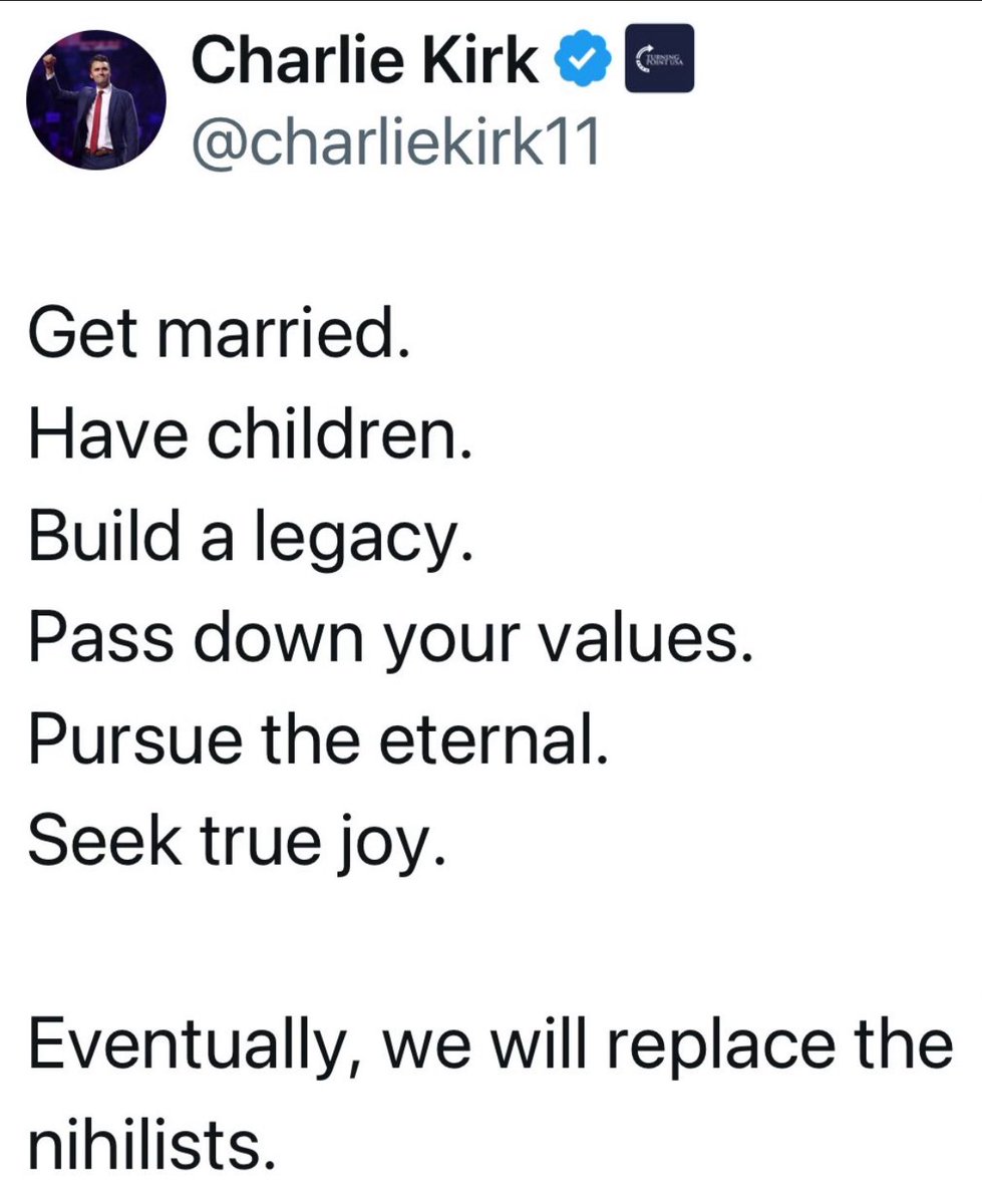 EvanBMorales's tweet image. #Repent #Reform #Reproduce #Repeat 
We will continue Charlie.