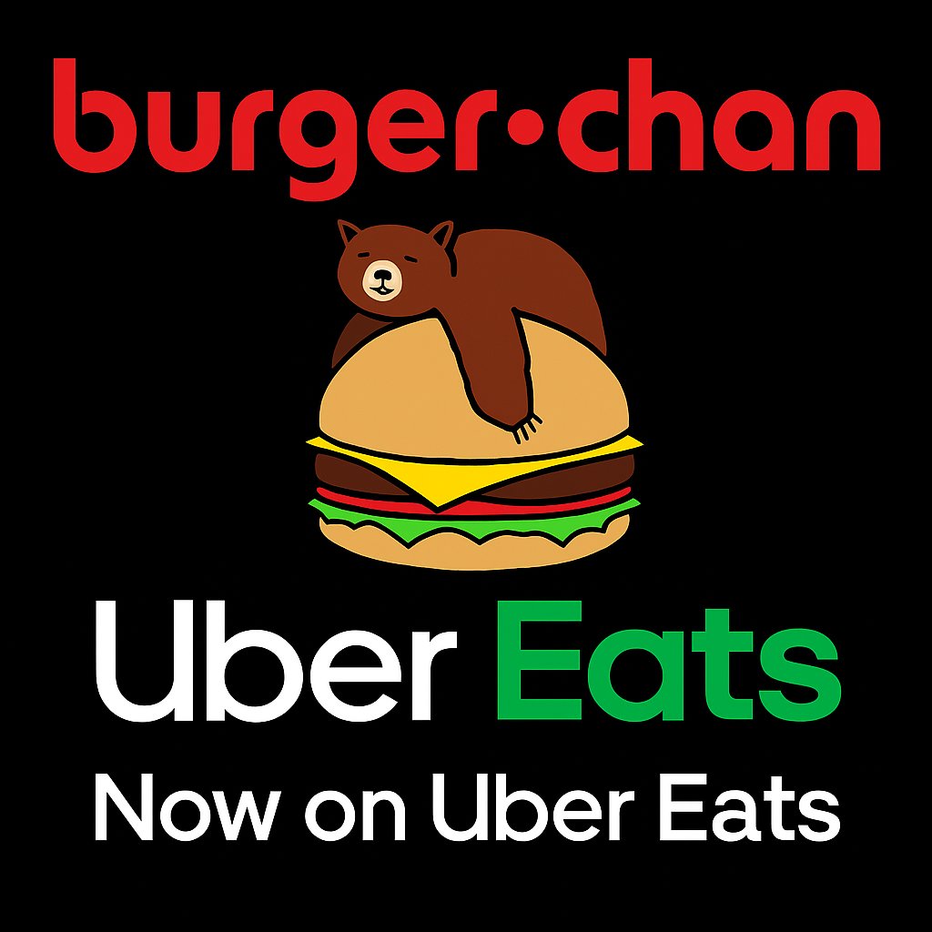 Bear naps on the bun,
but your burger’s on the move—
Uber Eats at last.