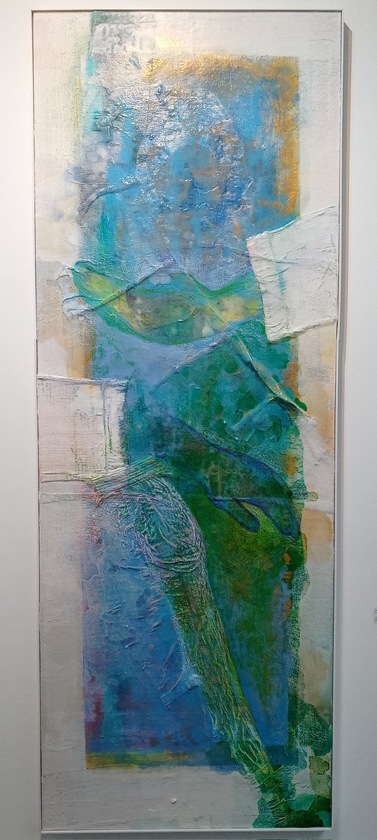 uzihcotomayim's tweet image. #青で繋がるみんなの輪

『明けをのぞむ』
mixed media on panel
1450mm × 530mm

夕闇の静けさ、夜の深み、明け方の希望、青空の広がり…青には吸い込まれるような魅力が
あなたにとって心に残る青の情景は？

『Hope for the dawn』

What blue scene lingers in your heart?

#MixedmediaArt #Blue