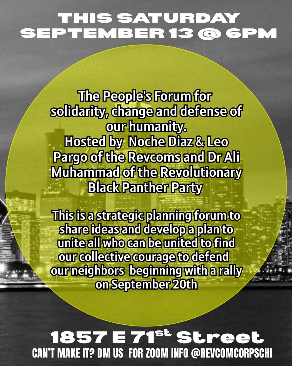 Revcom Corps Chicago 🌎 tweet media