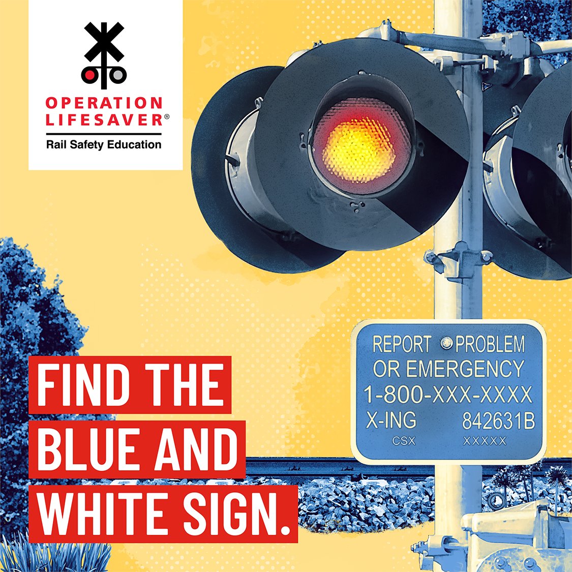 If your vehicle gets stuck or stalls on the tracks, get everyone out and far away immediately. Call the number on the Blue and White sign and share the crossing ID number with the dispatcher. No sign? Dial 911. #STOPTrackTragedies vimeo.com/323775614