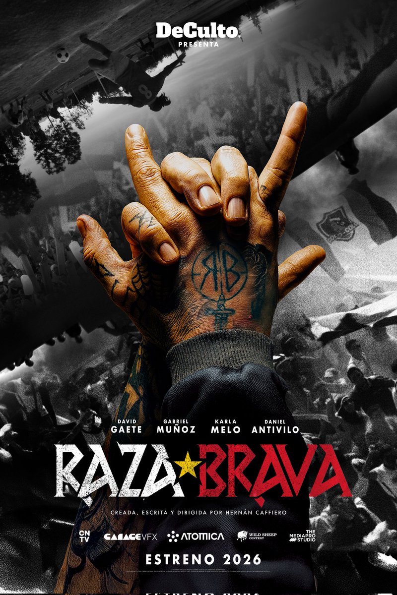 Poster oficial de la serie 𝐑𝐚𝐳𝐚 𝐁𝐫𝐚𝐯𝐚.
La nueva serie del ganador del Emmy Hernán Caffiero, producida por De Culto en asociación con MediaPro, Wildsheep y Atómica, lanza su poster oficial que retrata un gesto cargado de un simbolismo callejero y visceral