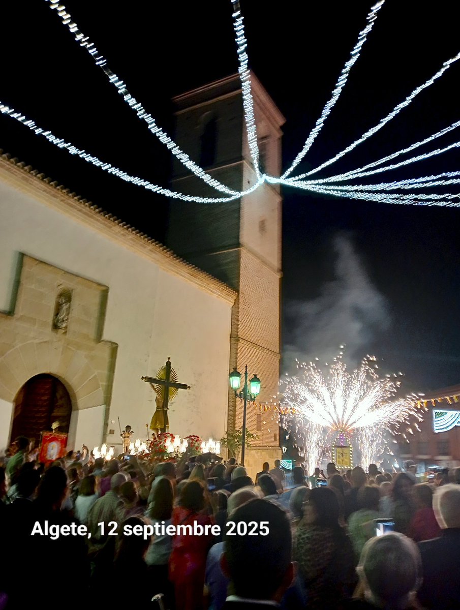 Este 2º viernes de septiembre se ha celebrado el día principal de las #FiestasAlgete2025 en honor al Stmo Cristo de la #Esperanza con distintos actos lúdicos, de confraternización y principalmente religiosos dedicados al patrón de la Villa #Algete. Hay documentos de al menos 1770
