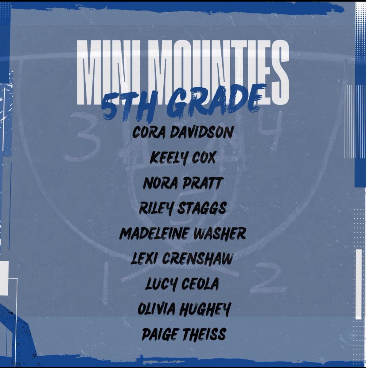 mountiewbb's tweet image. Mini Mounties 25-26 Team Roster Release!! Go Mounties !! @rhs_21 @RHSMounties @PaulADrps