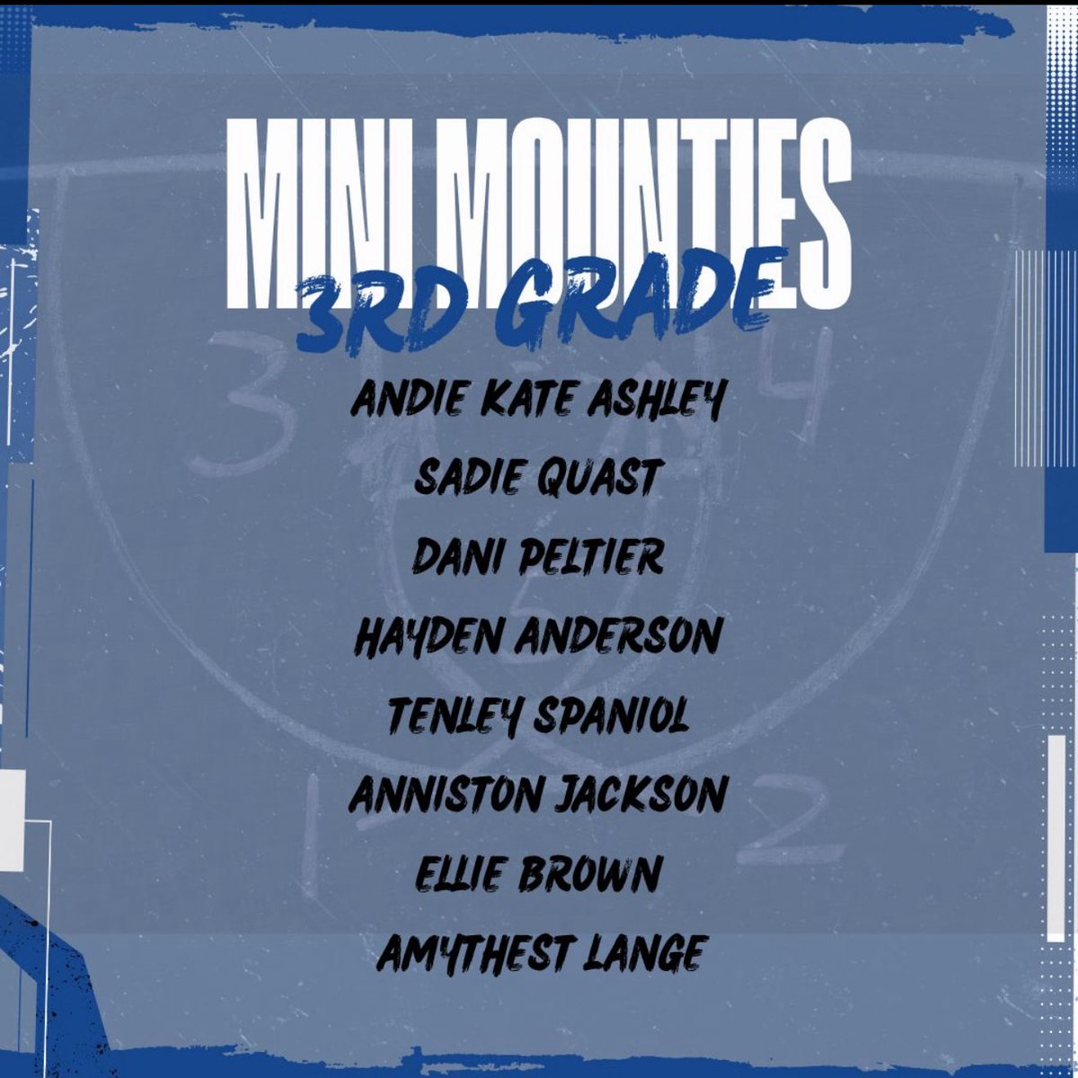 mountiewbb's tweet image. Mini Mounties 25-26 Team Roster Release!! Go Mounties !! @rhs_21 @RHSMounties @PaulADrps