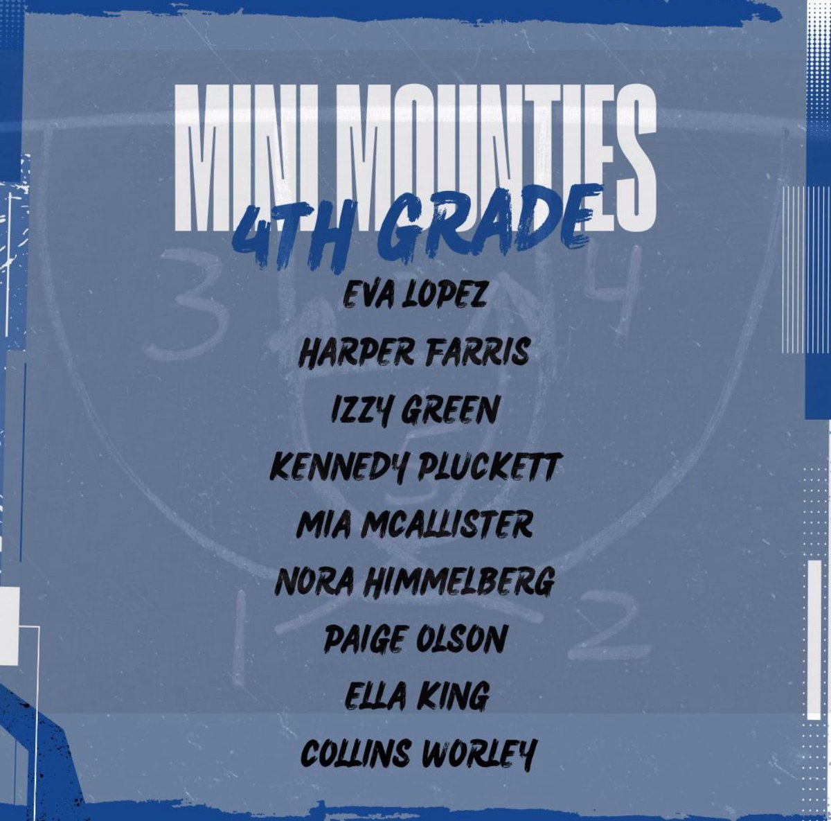 mountiewbb's tweet image. Mini Mounties 25-26 Team Roster Release!! Go Mounties !! @rhs_21 @RHSMounties @PaulADrps