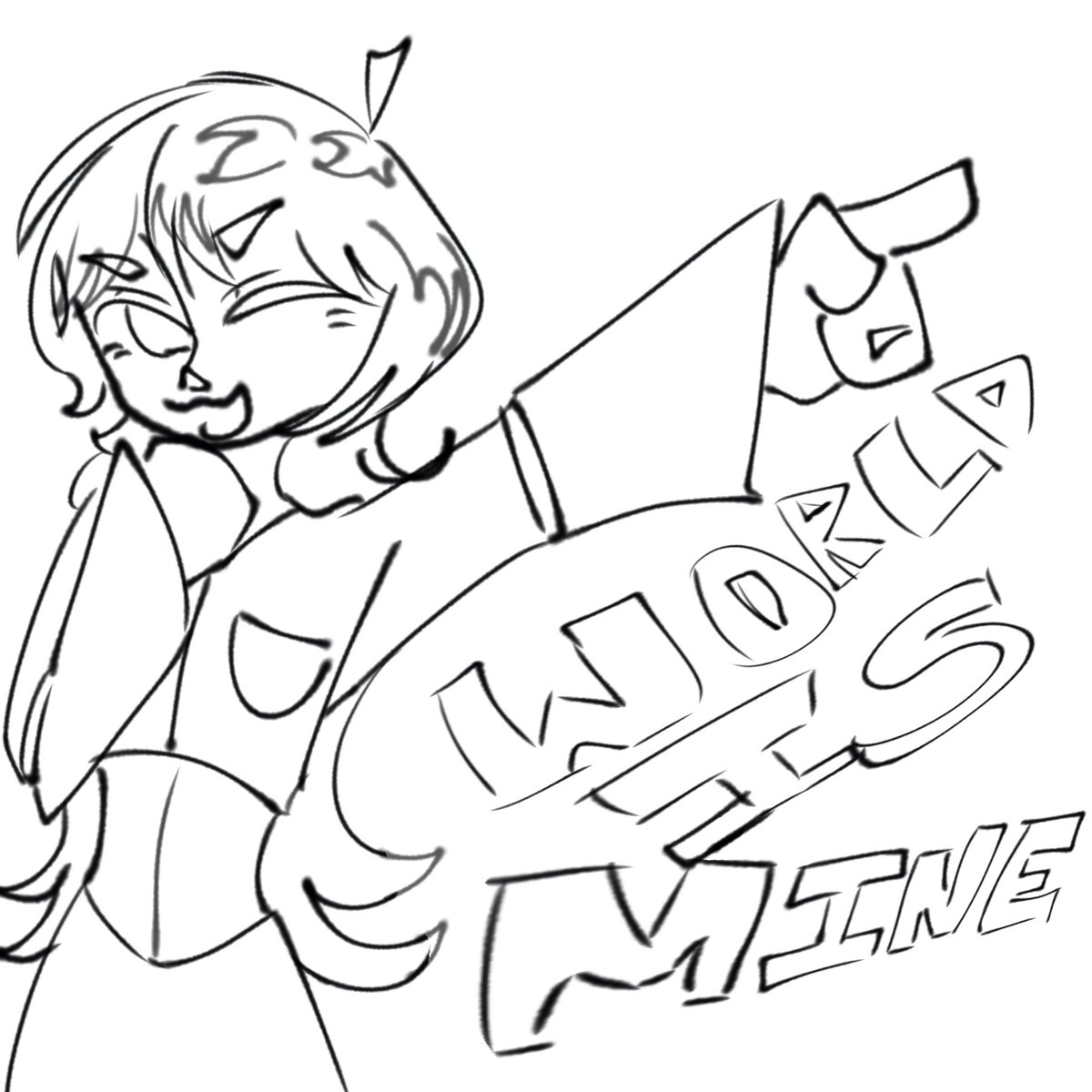 Very lazy doodle 
#MikuCosplay