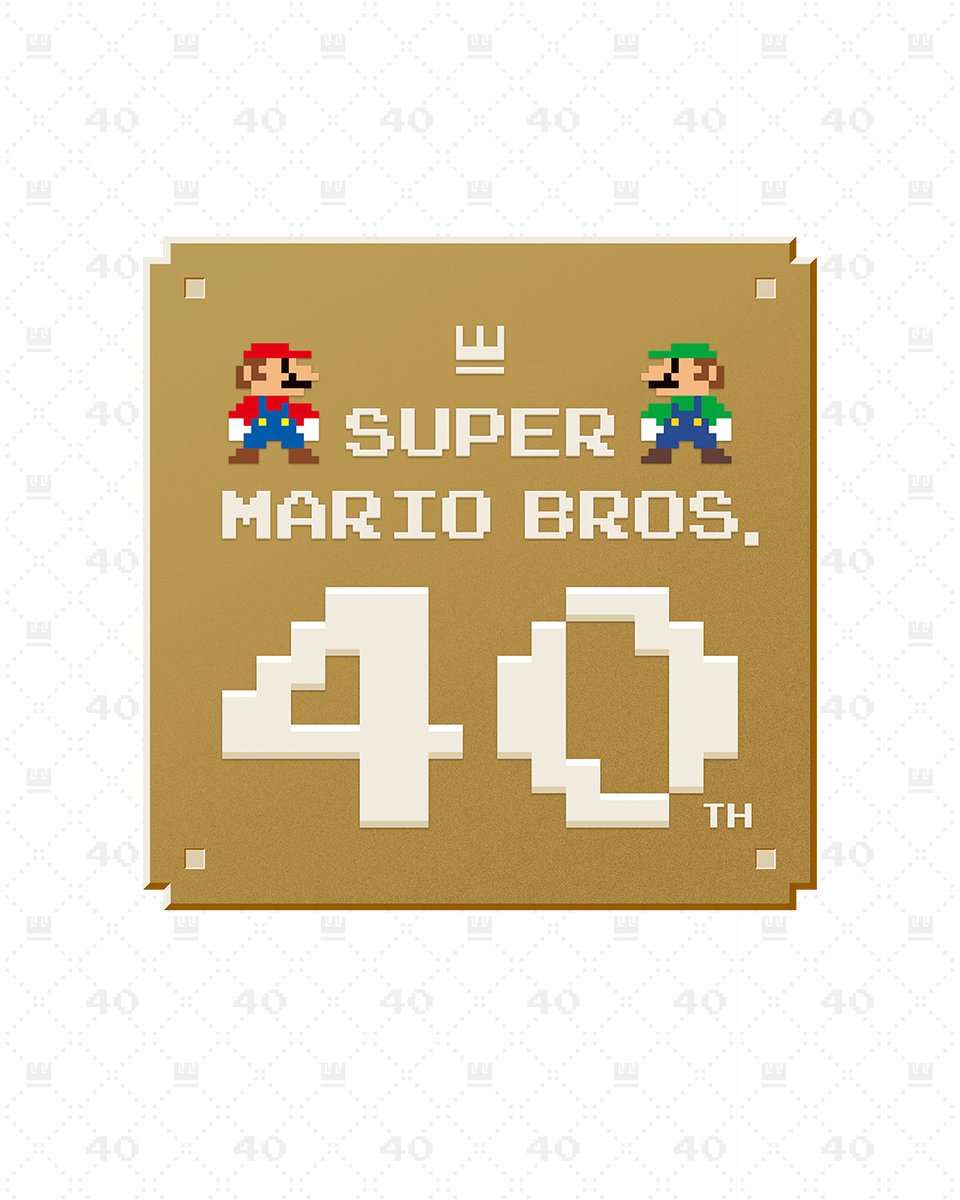 NintendoES's tweet photo. ¡Se cumplen 40 años del lanzamiento de #SuperMario Bros. en Japón!

Descubre todos los detalles sobre el 40.º aniversario de Super Mario Bros.: https://t.co/BVYMFYiiOR https://t.co/WtRVP2E7dR