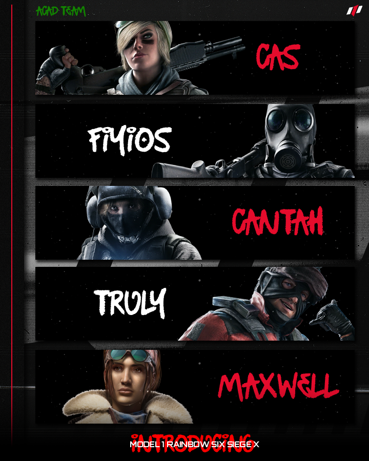 WELCOME MODEL1 ACAD! 🔥🔥🔥
DONT GET IT WRONG, THE SKILLS ARE THERE

@casR6S 
<a href="/fiyiosr6/">John</a> 
<a href="/CantahR6/">Cantah</a> 
<a href="/Trulyfrdat/">Truly</a> 
<a href="/NotMaxwell_r6/">Maxwell.R6</a> 
<a href="/ShoushiR6/">Thorn</a>