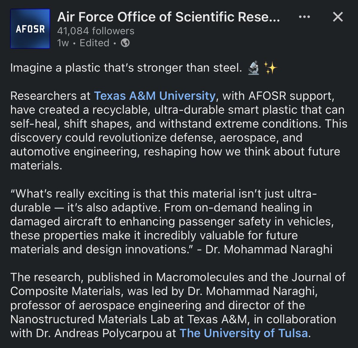 Interesting work, supported by <a href="/AFOSR/">AFOSR</a>