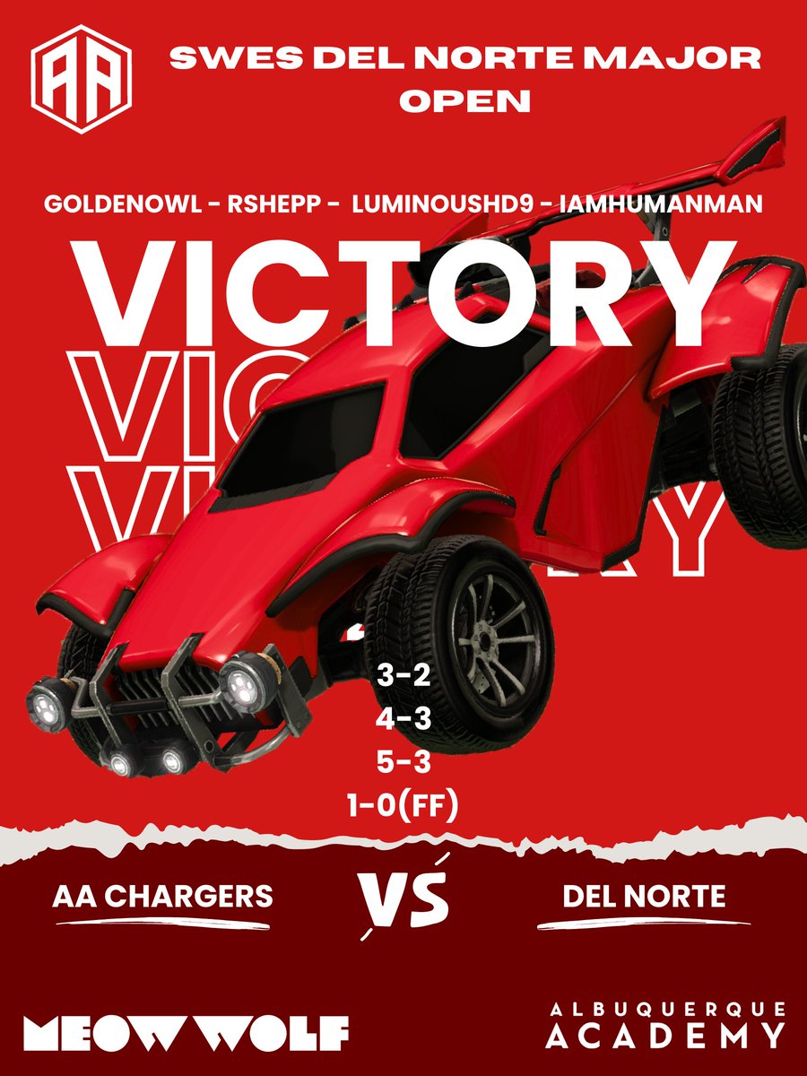 Chargers take a 4-0 win against <a href="/DelNorteESPORTS/">marta</a> to put us in the semifinals of <a href="/HD80Esports/">HD80 Esports</a> SWES Del Norte Major Open 1!