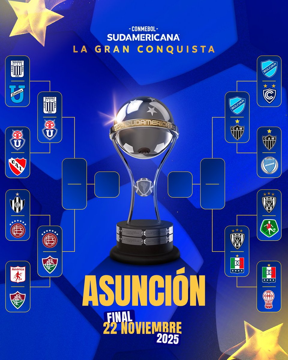 Sudamericana's tweet image. 🏆 ¡El cuadro de cuartos de final de la CONMEBOL #Sudamericana!

#LaGranConquista