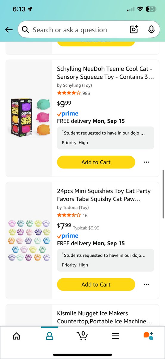 EmilyTaylor5th's tweet image. This weekends goal:
fidgets & small toys for my middle school students
My students would greatly benefit from having small fidgets as a tool to help them focus while working!
Please share or interact with this post for the algorithm 🤞🏼🥹🫶🏼✨
#BetterTogether #Fidgets…