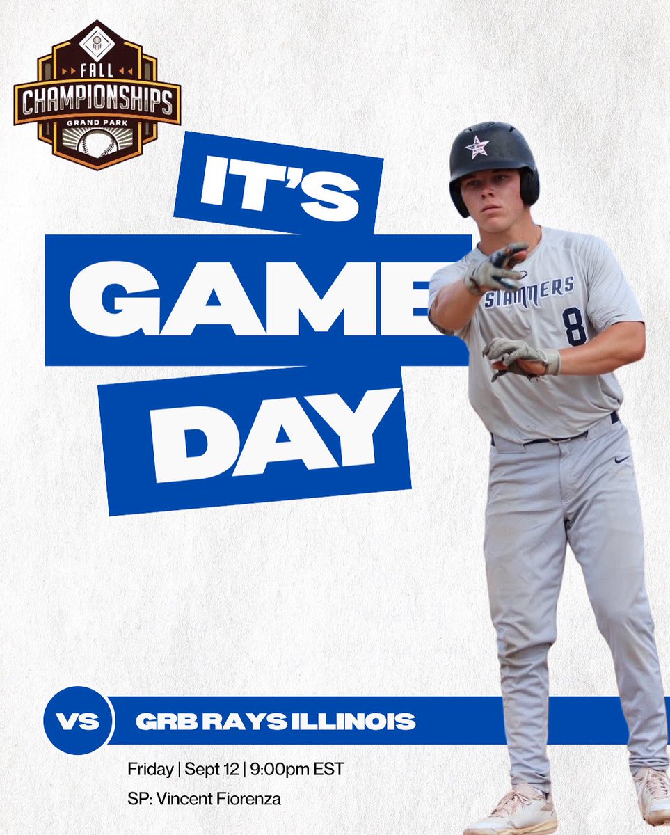 Almost game time! <a href="/vincent_fio2027/">Vincent Fiorenza</a> will take the bump. 

 #GPFallChamps25