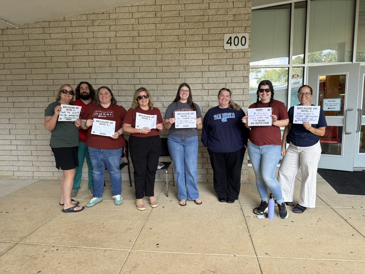 AVID Day <a href="/eastcarymiddle/">East Cary Magnet Middle School</a> !!