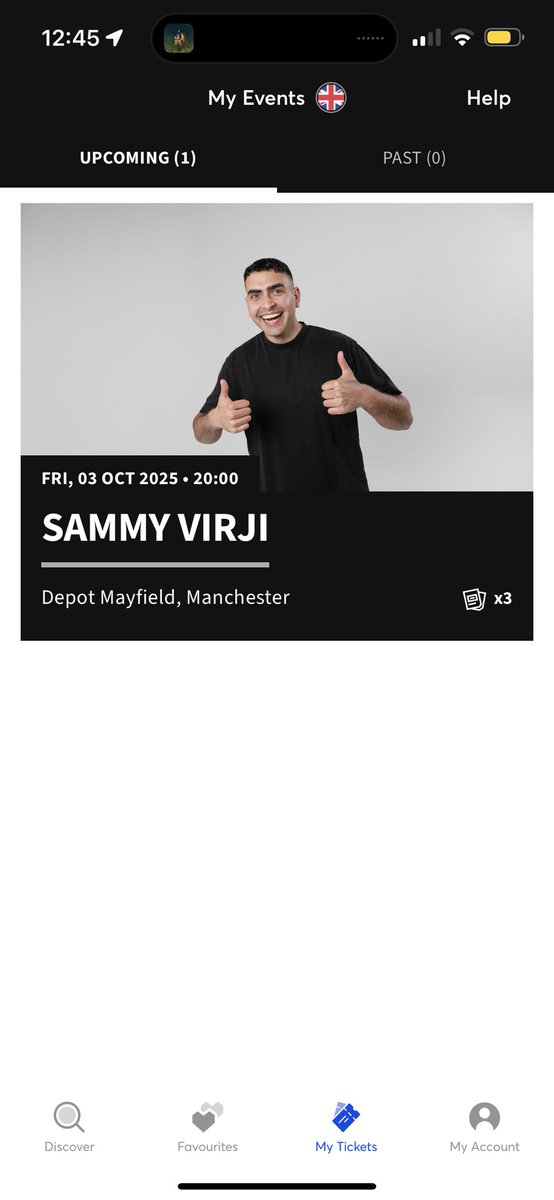 _beckynewton's tweet photo. 2x Sammy Virji WHP tickets for sale. 3rd October. Message me if interested https://t.co/r70NZscbCQ
