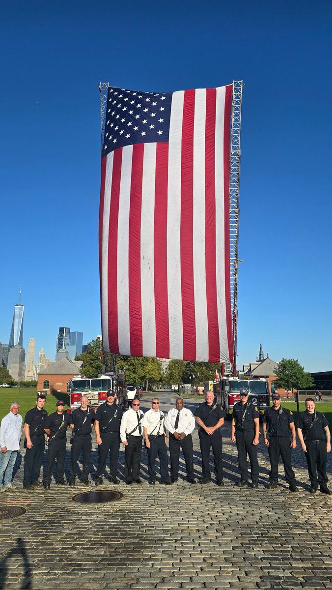 j_alston's tweet photo. Sad occasion on the 24th Anniversary of the 9/11 Attacks. But great to see my friends, survivors and former colleagues in the JCFD.  Appreciate the eternal warm welcome. https://t.co/LnDtFY6gr5