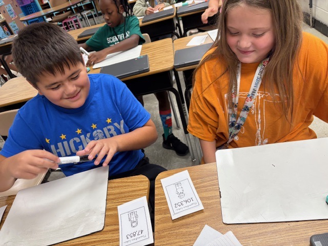 SEELilHawks's tweet image. 🎉 Mrs. Kinney’s class had a blast playing Comparing Numbers War! 🔢💥
Students used their whiteboards and clever strategies to show who had the greater number each round. 💡📊
So much learning, laughter, and number fun! ✨ #MathFun #NumberSense #HandsOnLearning