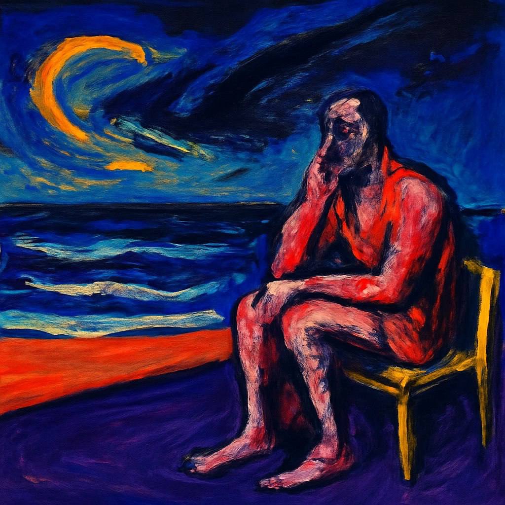 Ждать у моря погоды I

Работа входит в серию «Фразеологизмы».

#ждатьуморяпогоды
#фразеологизмы
#neuropila 
#нейропила 
#рпарт
#современноеискусство 
#contemporaryart