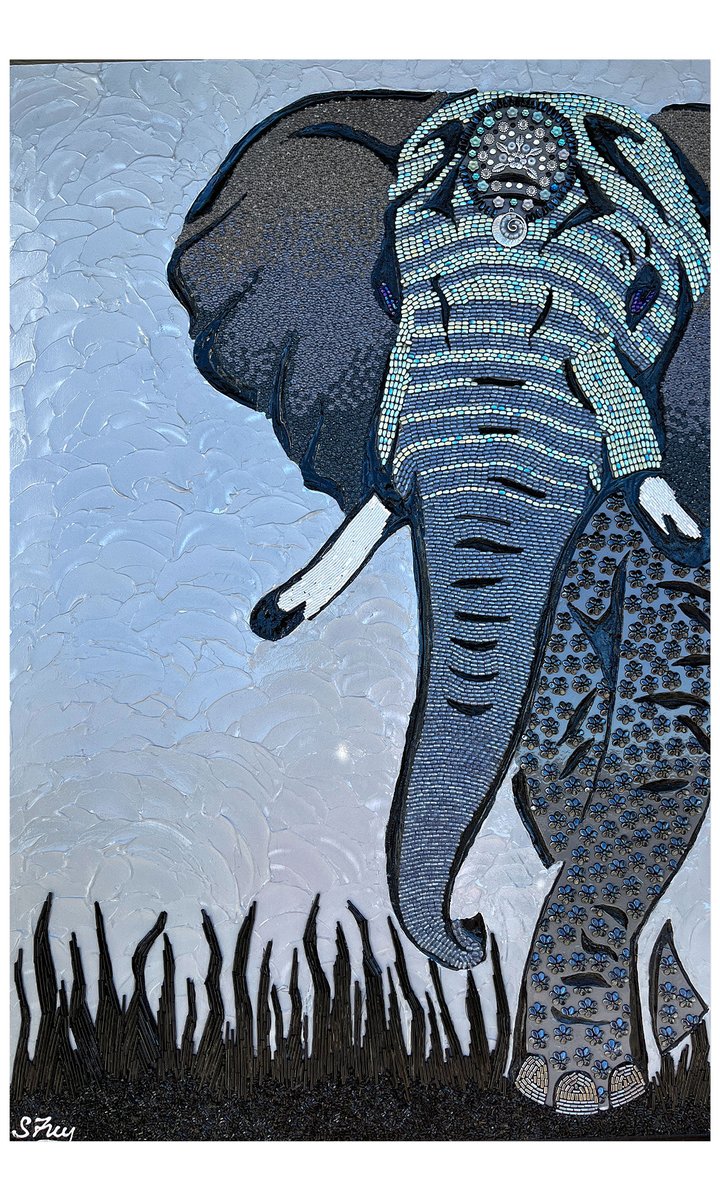 In "Queenie," Sabrina Frey crafts a stunning elephant mosaic, blending seed beads with intricate flower accents for a breathtaking design.
firemtn.co/4pqT0ME