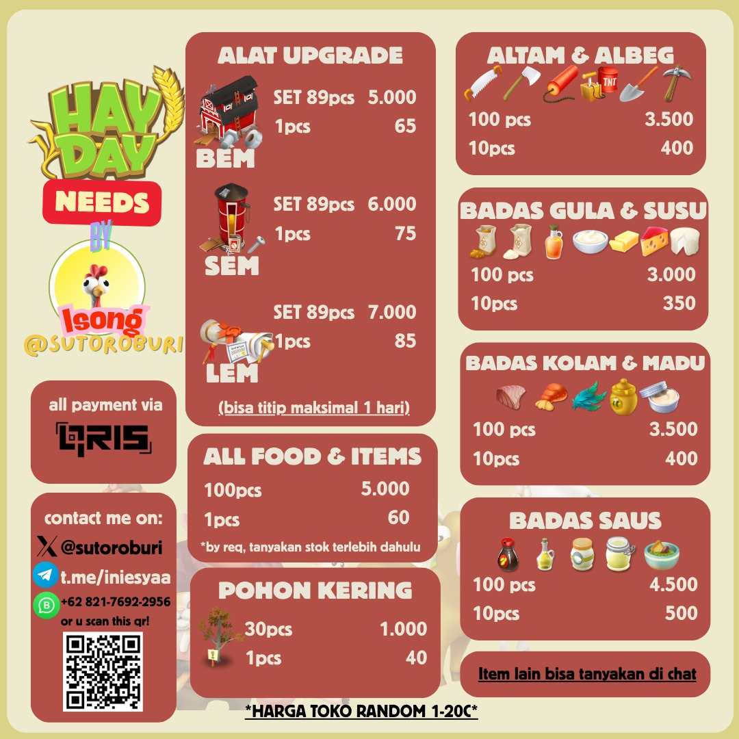 i S 0 N G|| Seller Hayday Needs🐔 tweet media