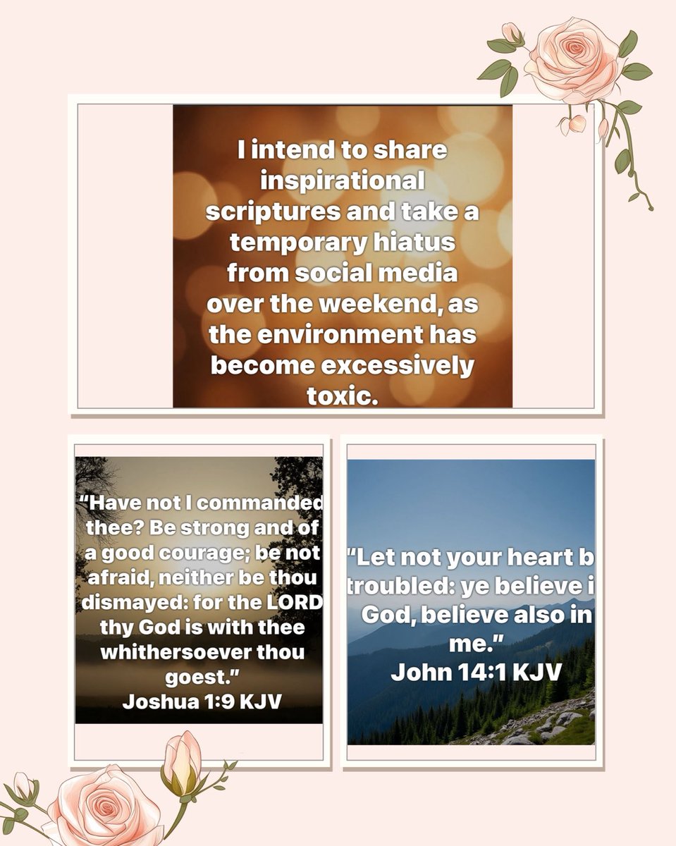J316Maria's tweet image. #socialmediabreak #John14v1 #Joshua1v9