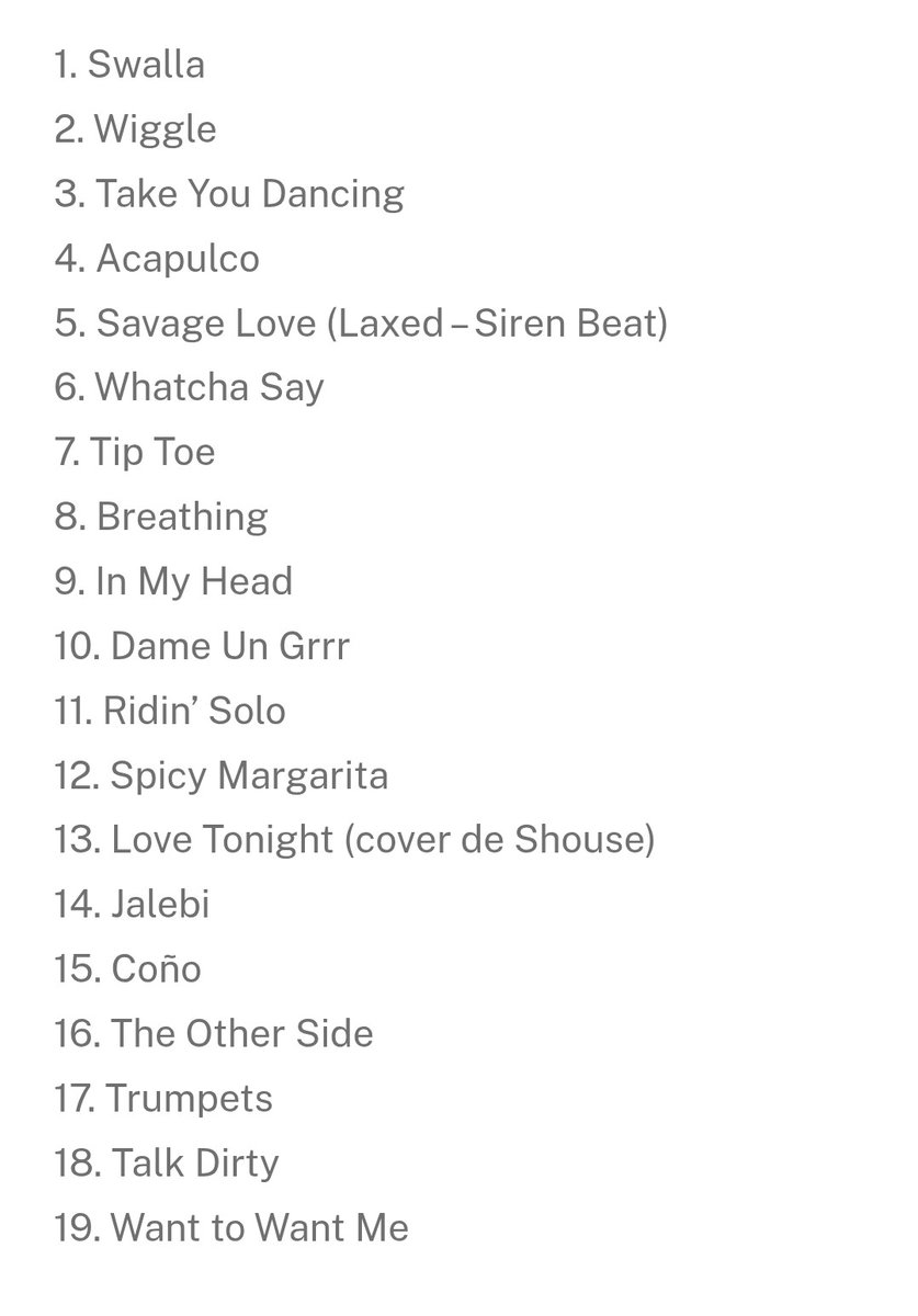 palomajventura's tweet image. Provável Setlist Jason Derulo no The Town #JasonDerulo #JasonDeruloNoMultishow #TheTown 
Via Internet ❤️