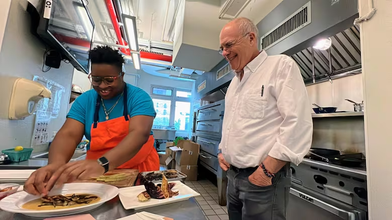FoodProfessor's tweet photo. A new NYC restaurant is testing food justice with a bold model: 

Pay $15, $45, or $125 for the same multi-course, high-end meal—no questions asked.

Those who can afford more help subsidize those who can’t.

Fine dining meets equity, dignity &amp; community.

What do you think? https://t.co/pjqaktaRxv
