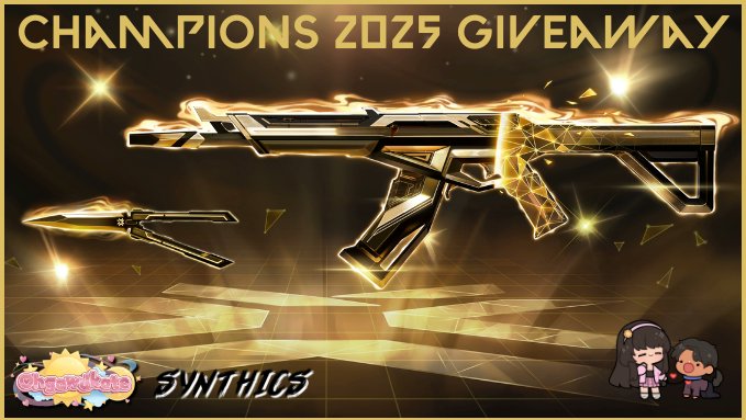syn 🍵 (@synthics) on Twitter photo CHAMPIONS 2025 BUNDLE GIVEAWAY
How to enter:
• Follow <a href="/ohgawdkate/">QoR Ohgawdkate☀️🍉| 🔜 DreamHack Atlanta</a> <a href="/synthics/">synthics 🍵</a>
• Like & Retweet this post
• Tag 2 friends!
⊹ ࣪ ﹏﹏﹏﹏﹏﹏﹏﹏﹏﹏﹏﹏﹏﹏﹏﹏﹏﹏﹏﹏﹏⊹ ࣪ ˖
Bonus entries
• Follow twitch.tv/ohgawdkate
• Follow twitch.tv/synthics
• Follow CHAMPIONS 2025 BUNDLE GIVEAWAY
How to enter:
• Follow <a href="/ohgawdkate/">QoR Ohgawdkate☀️🍉| 🔜 DreamHack Atlanta</a> <a href="/synthics/">synthics 🍵</a>
• Like & Retweet this post
• Tag 2 friends!
⊹ ࣪ ﹏﹏﹏﹏﹏﹏﹏﹏﹏﹏﹏﹏﹏﹏﹏﹏﹏﹏﹏﹏﹏⊹ ࣪ ˖
Bonus entries
• Follow twitch.tv/ohgawdkate
• Follow twitch.tv/synthics
• Follow