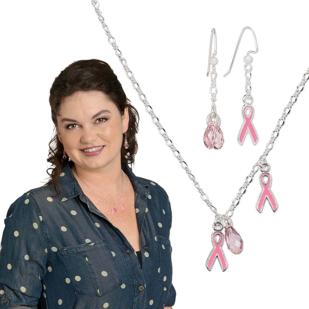 Crystal Passions® light rose faceted briolette reflects positive energy along with the awareness ribbon charms on this necklace and earring set.
firemtn.co/3VL991B