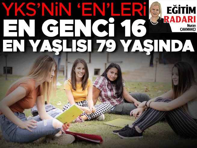 Nuran Çakmakçı yazdı: YKS’nin ‘en’leri… En genci 16 en yaşlısı 79 yaşında

🖊️ <a href="/nurancakmakci/">nurancakmakci</a> 

hurriyet.com.tr/yazarlar/nuran…