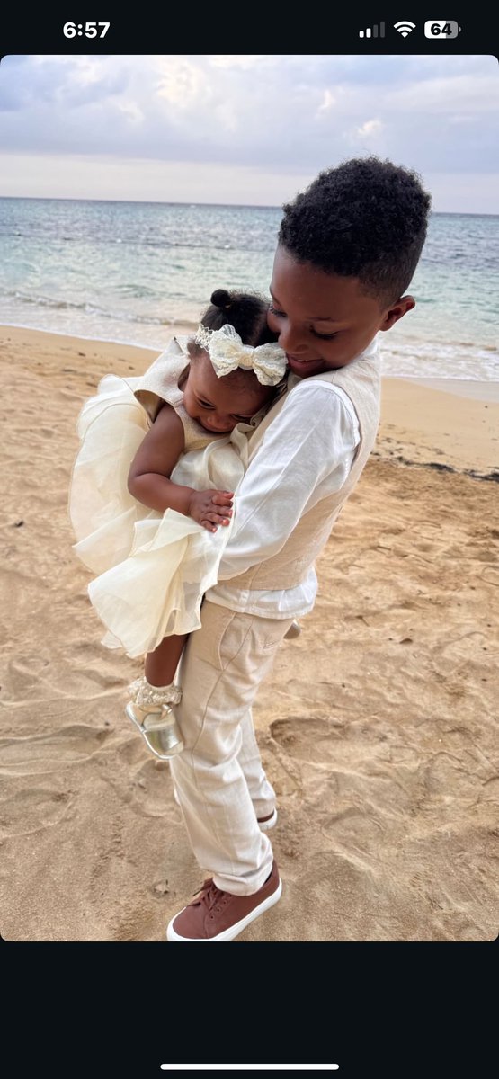 Zion &amp; Morayo 🥹

Too much cuteness in one picture! ❤️😍