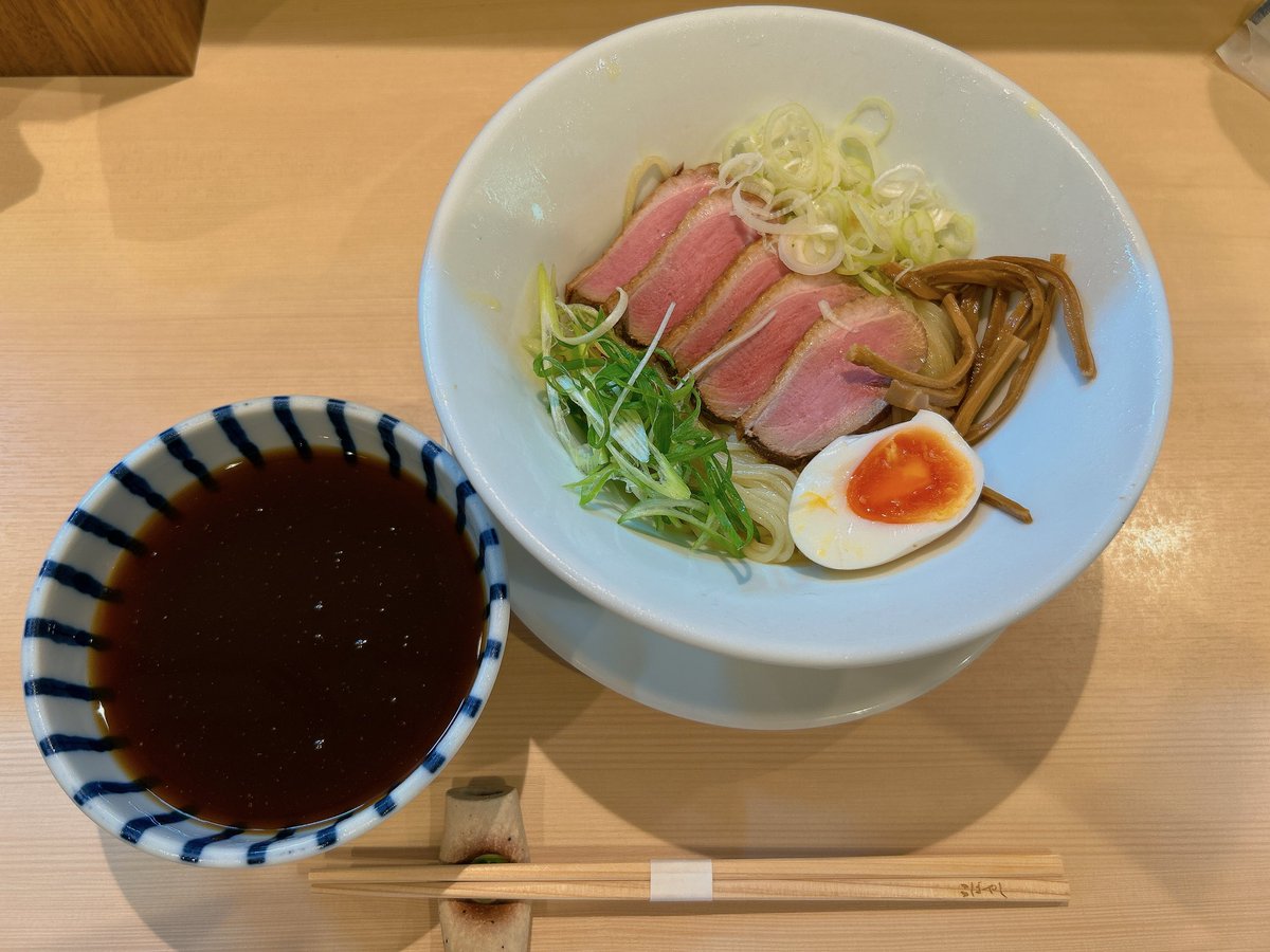 冷やし鴨つけそば🍜
めちゃめちゃ美味い
