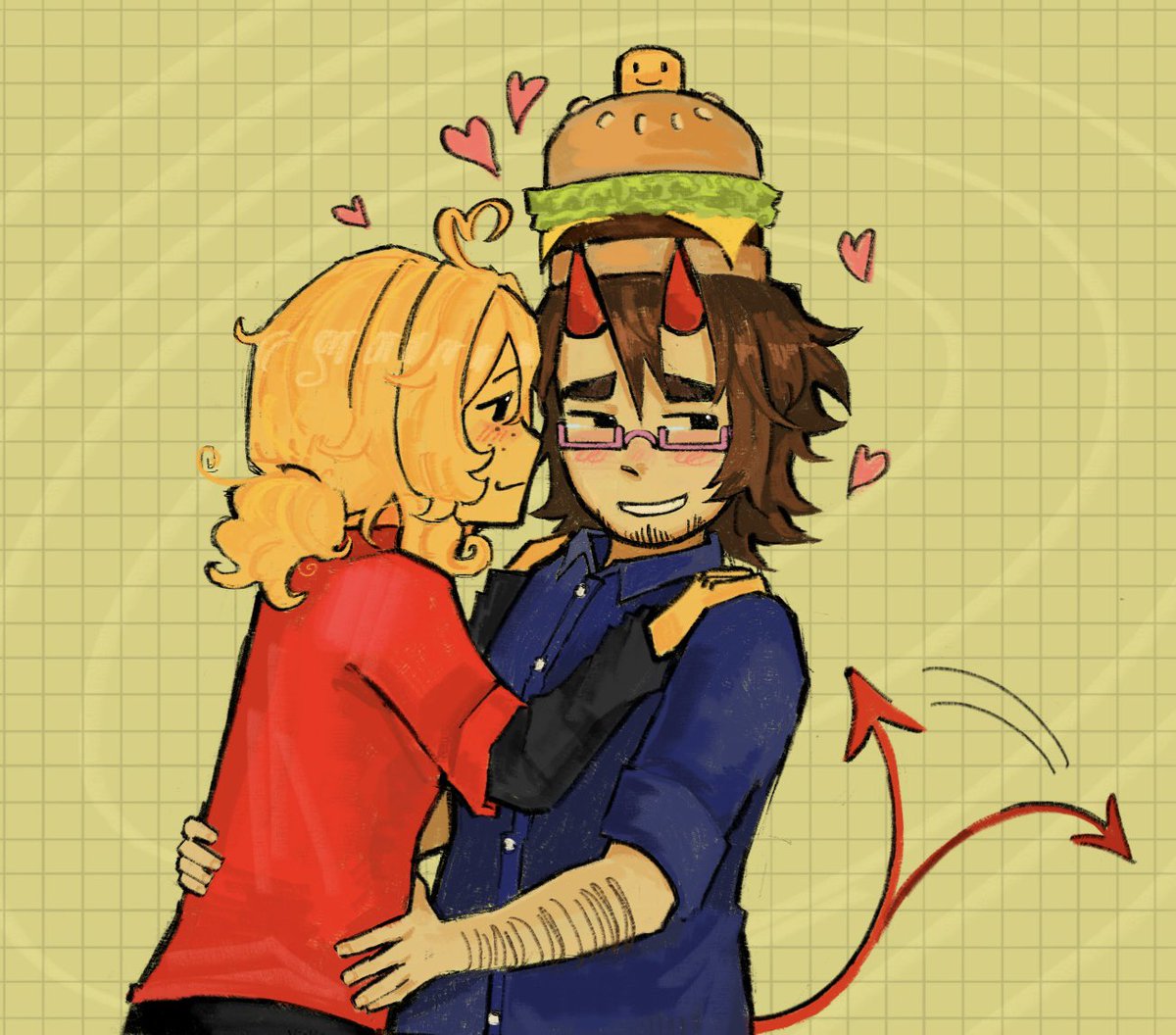 #pizzaburger drawing after a long week of school