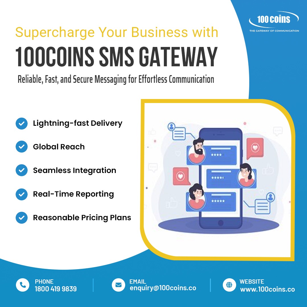 AditekSystemsPL's tweet image. Unlock Seamless SMS Solutions with 100Coins API

Reliable, Fast, and Scalable Communication for Your Business
Demo:connect.100coins.co/enterprise-mes…
Call-18004199839 or enterprise-support@100coins.co
#AditekSystemsPrivateLimited #100Coins #SMSAPI #SMS #FintechSolution #BusinessGrowth #API