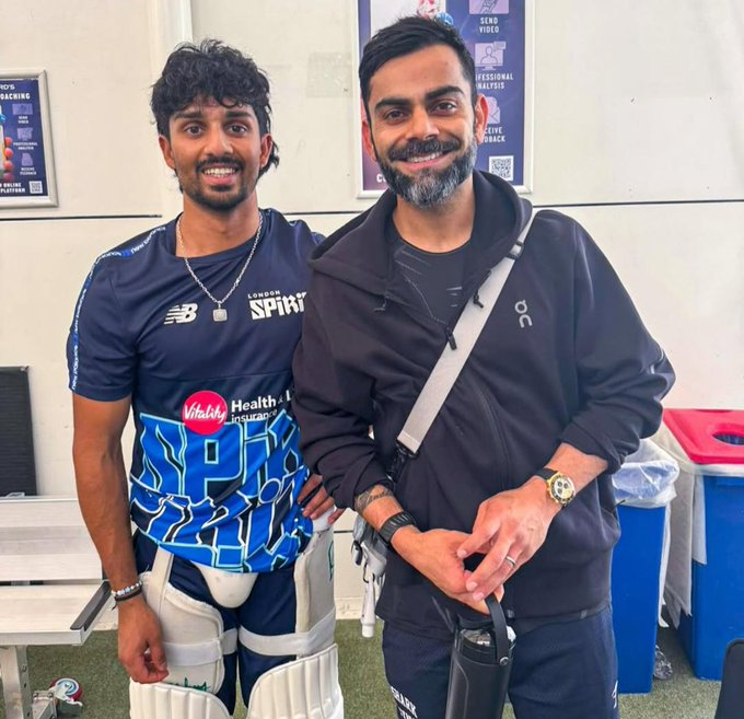 CricTech_X's tweet photo. 👑 KING KOHLI AT LORD’S 🐐

The run-machine gearing up for the ODI series vs Australia at the Mecca of Cricket! 🏏🔥
Eyes set, hunger intact, the King never rests. 👀

#KingKohli #ViratKohli #VK18 #GOAT #KohliEra #TeamIndia #INDvsAUS #CricTech #IndianCricket #VK18Forever #Kohli🐐