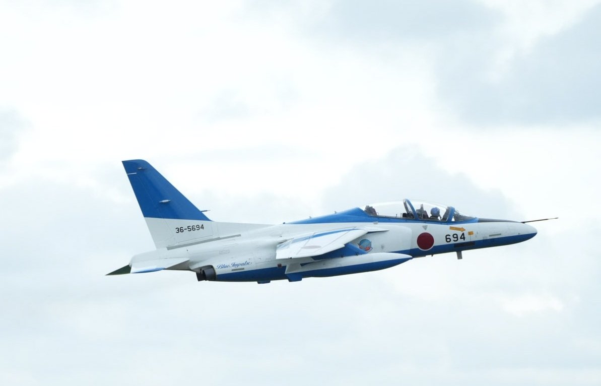 _whiteqoo_'s tweet photo. ブルーインパルスは全機帰投しました。

#世界陸上2025 
#ブルーインパルス
#入間基地 https://t.co/yAFaUG9qKn