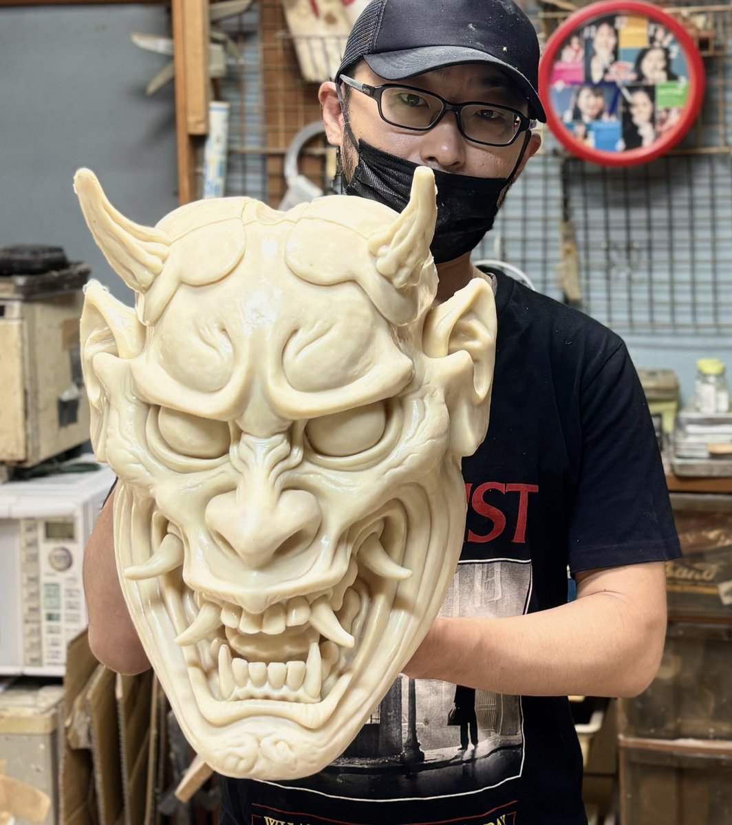 asomegane1's tweet image. I did a test cast and the results were good 👹👍 The work continues on to the next step.テスト抜きです。ひとまず問題無さそうなので、次の工程に進みます👹
#sculpture #artwork #casting #resinsculptures