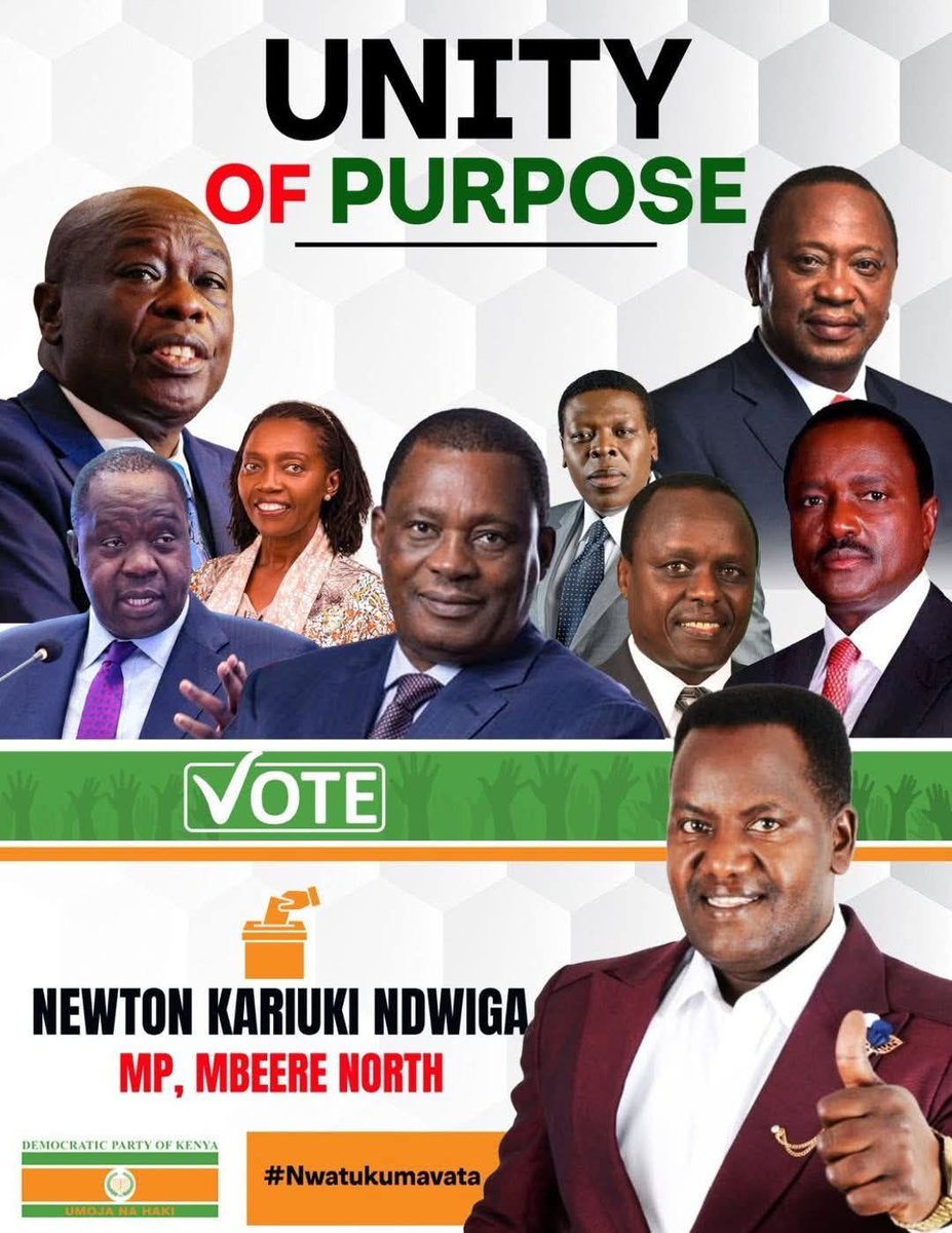 UNITY OF PURPOSE

MBEERE North The opposition is Rallying behind Hon NEWTON KARIUKI NDWIGA