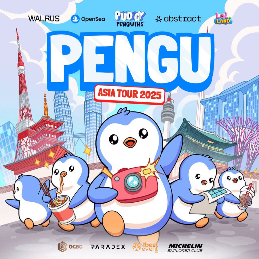 Penguaigo's tweet photo. The $Pengu Asia tour starts now. 

CA (Base): 0x934C90247ba5aB6C86338E8Bc07fD8Ab0E559425

Swap: https://t.co/d10m8O7S4F https://t.co/0MImUzRS5b
