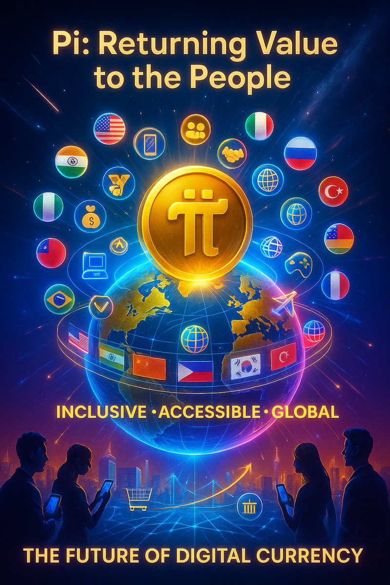 🚀🌐 Pi: Returning Value to the People ✨

💛 Inclusive • Accessible • Global

📱 Empowering everyday people with the future of digital currency 🌍

#PiNetwork  #digitalcurrency  #FutureOfMoney  #blockchain
